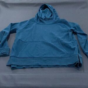 Blue Hooded Sweatshirt